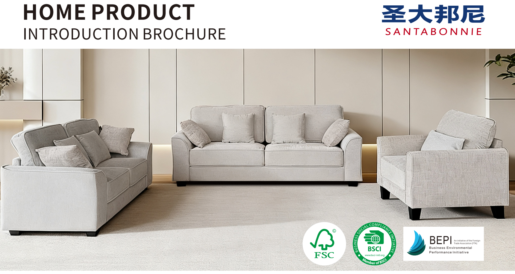 Home furniture product brochure