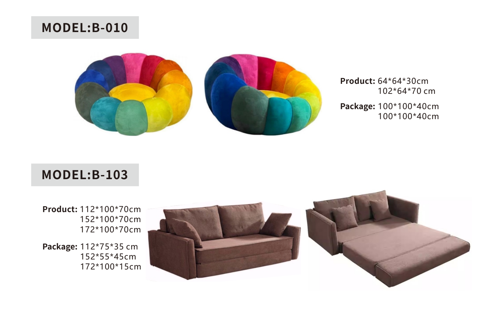 Sofa and seating models